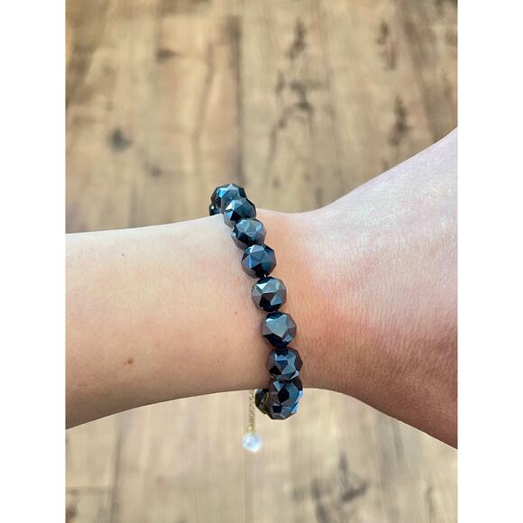 Black Swarovski Beaded Bracelet - Picture 5 of 12